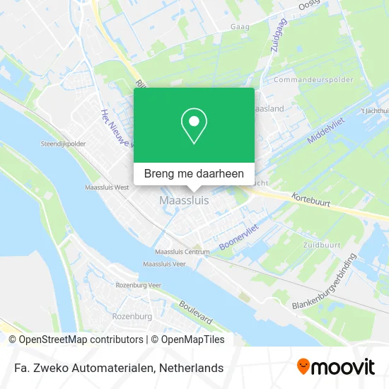 Fa. Zweko Automaterialen kaart