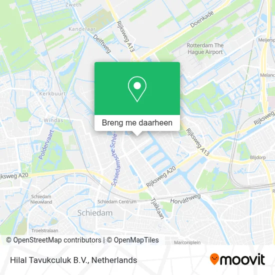 Hilal Tavukculuk B.V. kaart