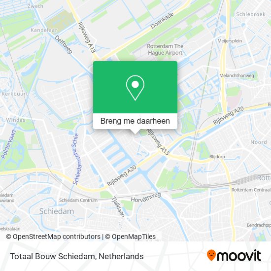 Totaal Bouw Schiedam kaart