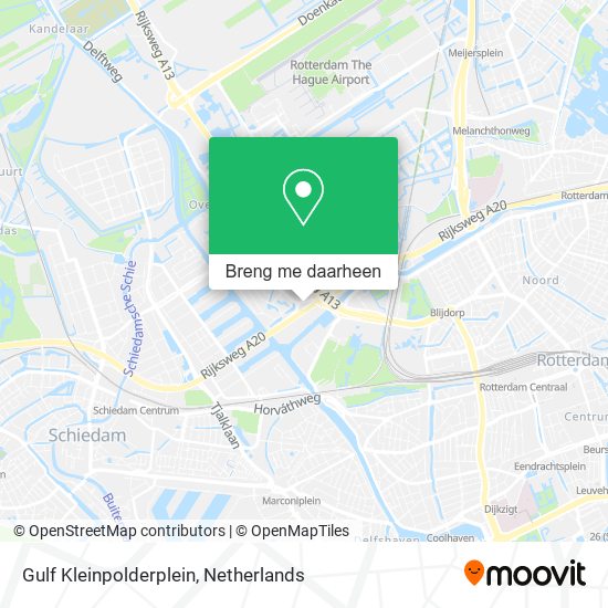 Gulf Kleinpolderplein kaart