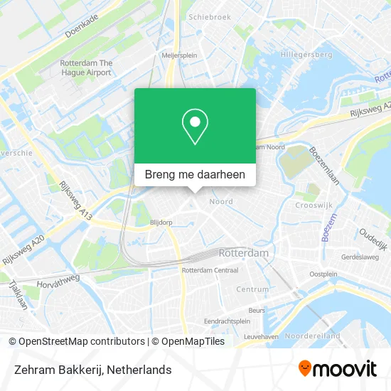 Zehram Bakkerij kaart