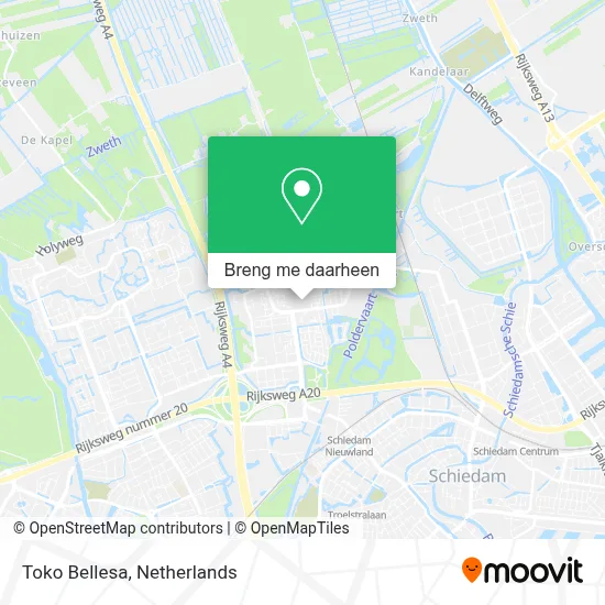 Toko Bellesa kaart