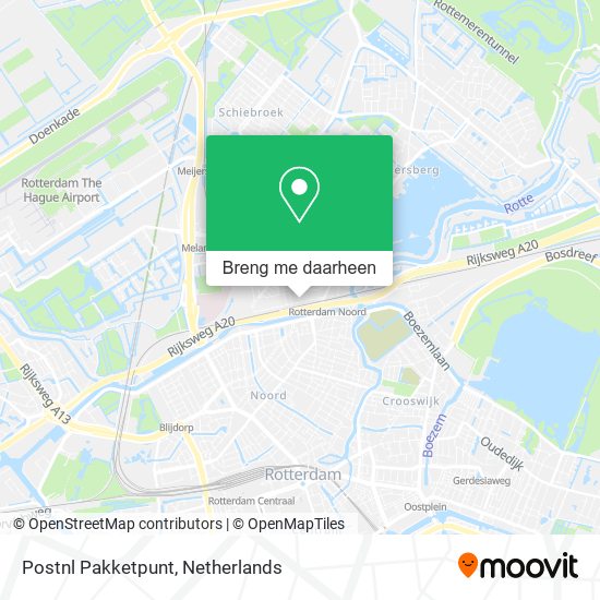 Postnl Pakketpunt kaart