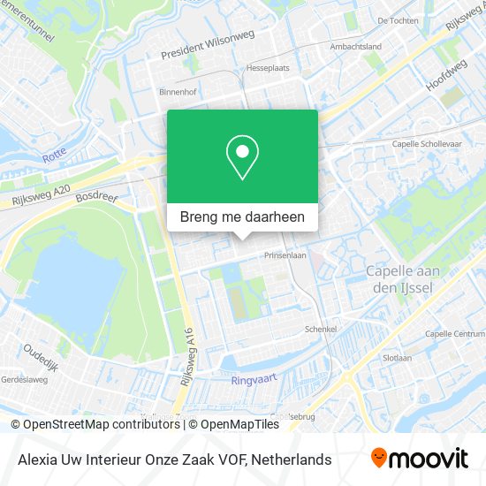 Alexia Uw Interieur Onze Zaak VOF kaart