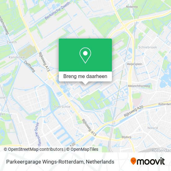 Parkeergarage Wings-Rotterdam kaart