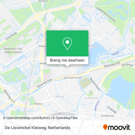 De IJswinckel Kleiweg kaart