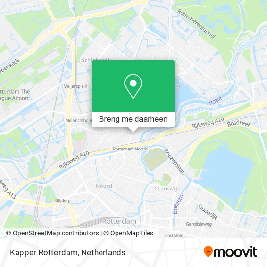 Kapper Rotterdam kaart