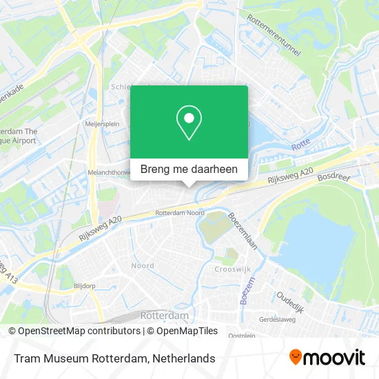 Tram Museum Rotterdam kaart