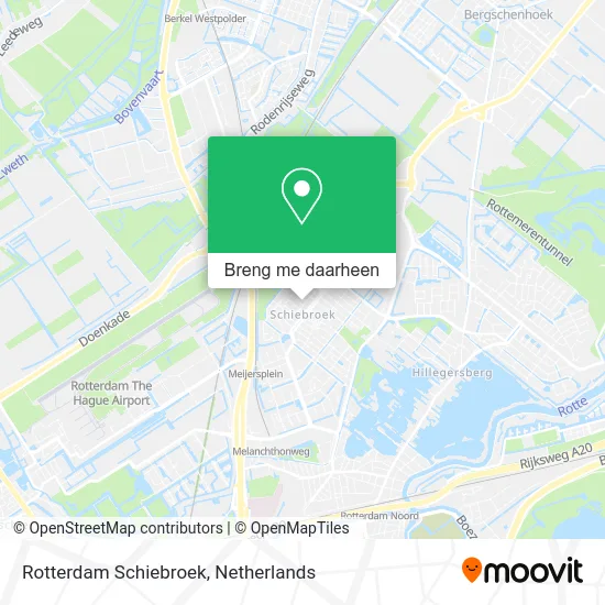 Rotterdam Schiebroek kaart