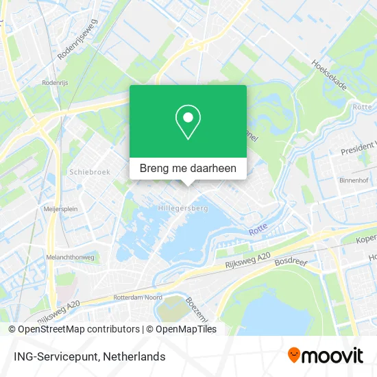 ING-Servicepunt kaart