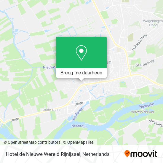 Hotel de Nieuwe Wereld Rijnijssel kaart