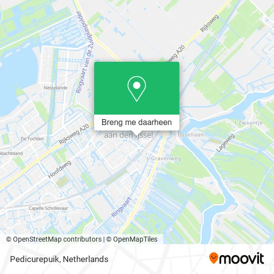 Pedicurepuik kaart