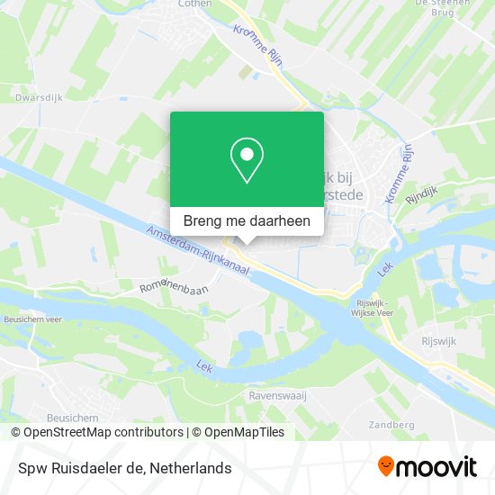 Spw Ruisdaeler de kaart