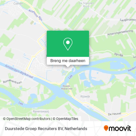 Duurstede Groep Recruiters BV kaart