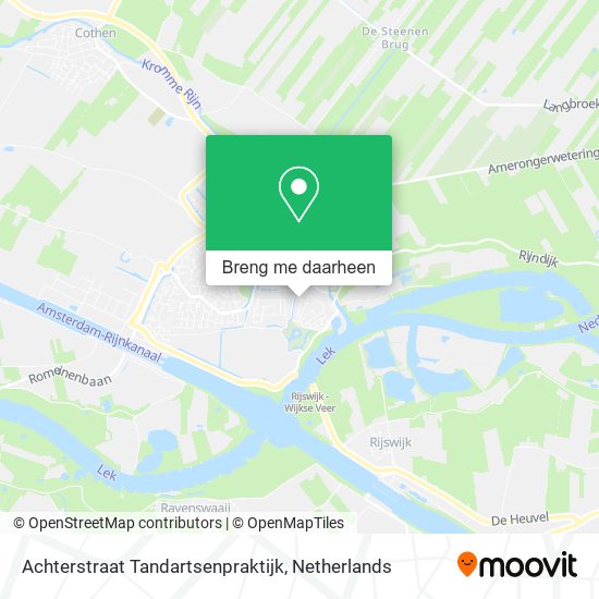 Achterstraat Tandartsenpraktijk kaart