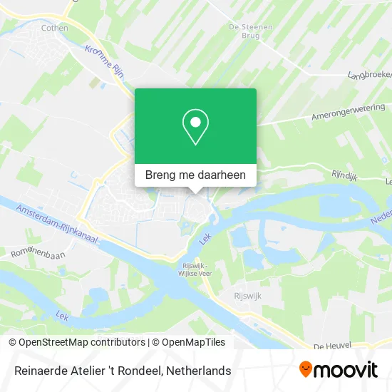 Reinaerde Atelier 't Rondeel kaart