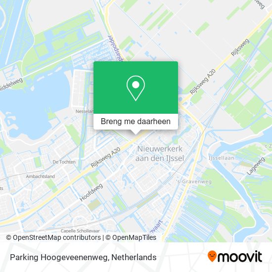 Parking Hoogeveenenweg kaart
