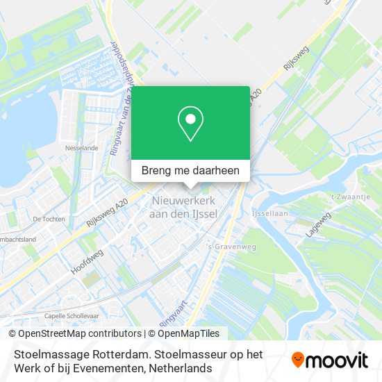 Stoelmassage Rotterdam. Stoelmasseur op het Werk of bij Evenementen kaart