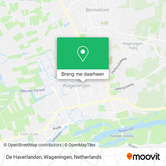 De Haverlanden, Wageningen kaart