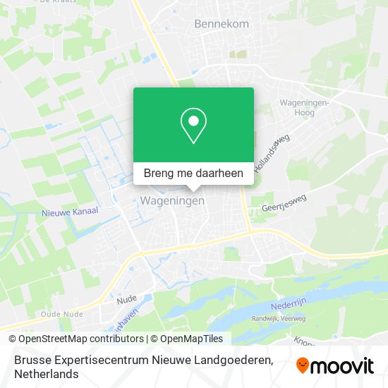 Brusse Expertisecentrum Nieuwe Landgoederen kaart