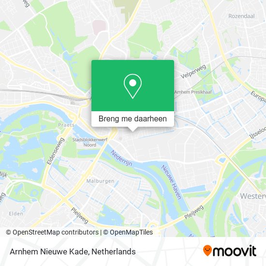 Arnhem Nieuwe Kade kaart