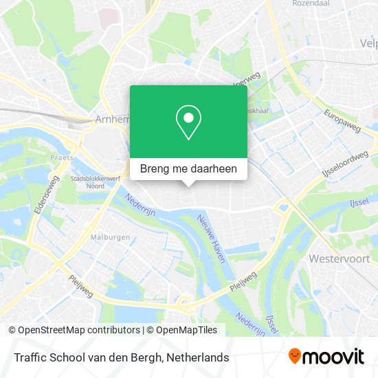 Traffic School van den Bergh kaart