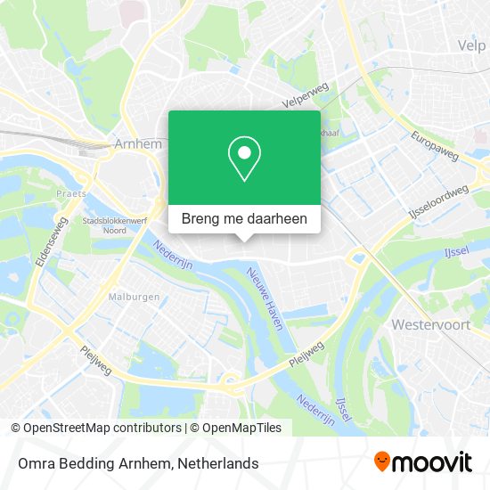 Omra Bedding Arnhem kaart