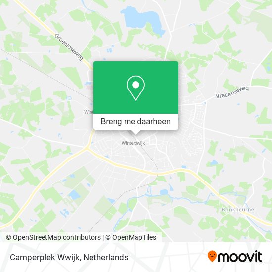 Camperplek Wwijk kaart