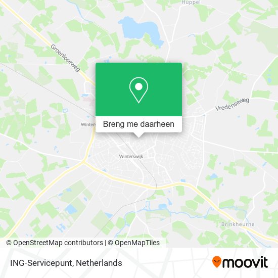 ING-Servicepunt kaart