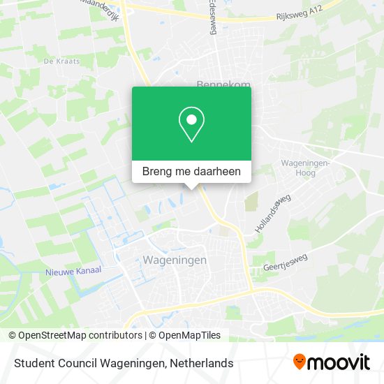 Student Council Wageningen kaart