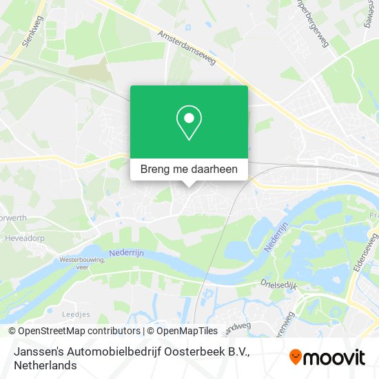 Janssen's Automobielbedrijf Oosterbeek B.V. kaart