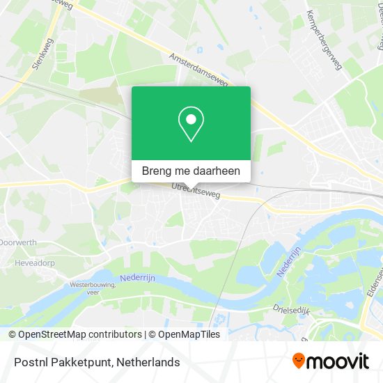 Postnl Pakketpunt kaart