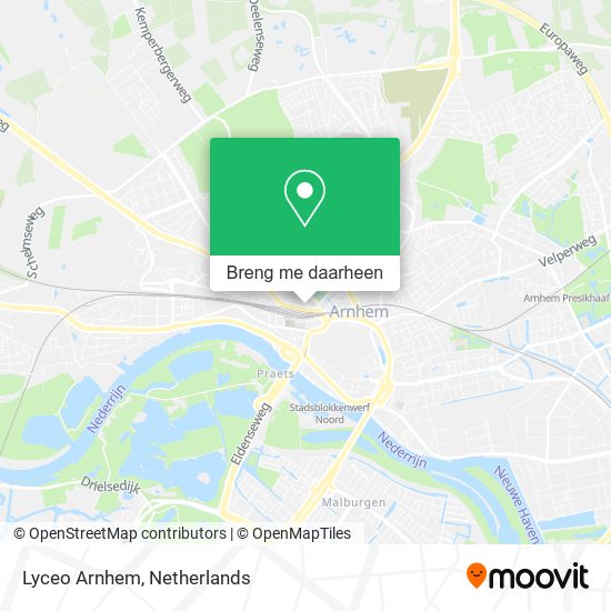 Lyceo Arnhem kaart