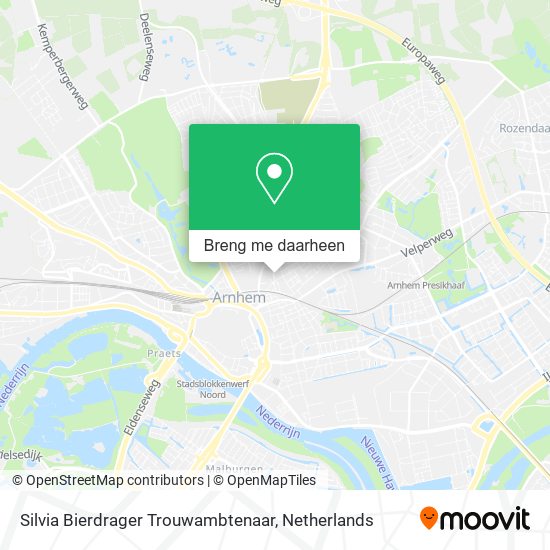 Silvia Bierdrager Trouwambtenaar kaart