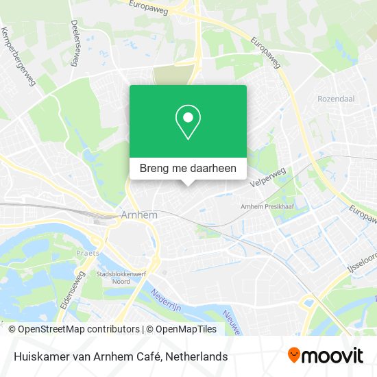 Huiskamer van Arnhem Café kaart