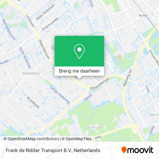 Frank de Ridder Transport B.V. kaart