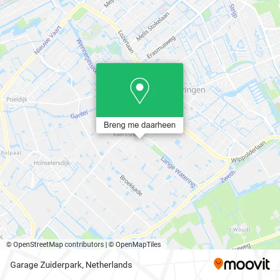 Garage Zuiderpark kaart
