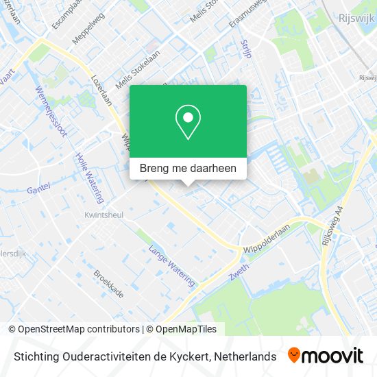 Stichting Ouderactiviteiten de Kyckert kaart