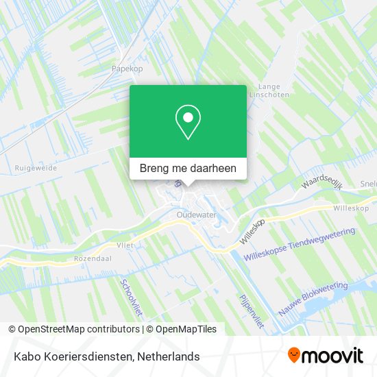 Kabo Koeriersdiensten kaart