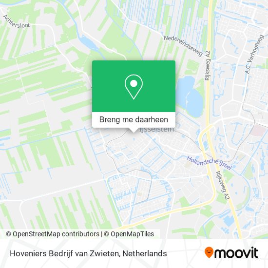 Hoveniers Bedrijf van Zwieten kaart