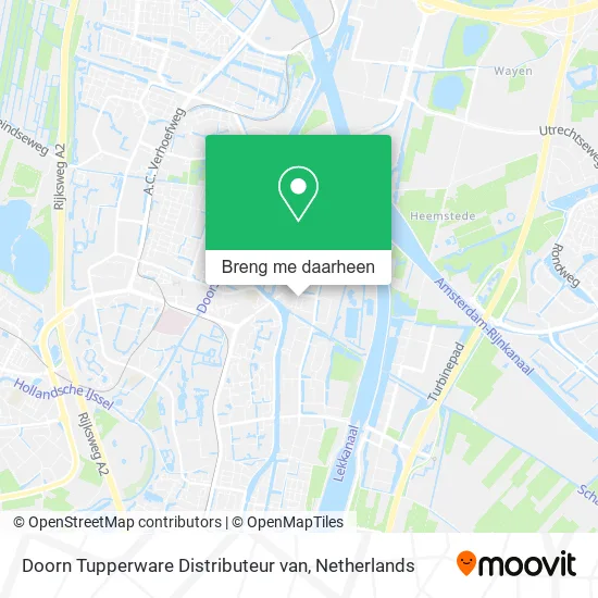 Doorn Tupperware Distributeur van kaart