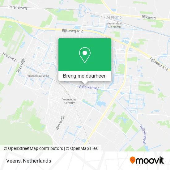 Veens kaart