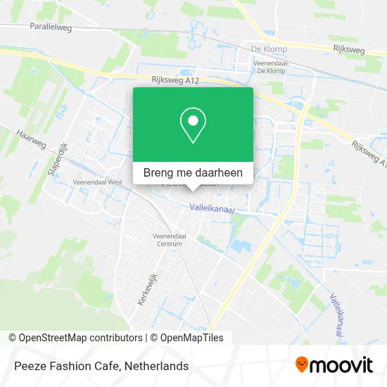 Peeze Fashion Cafe kaart