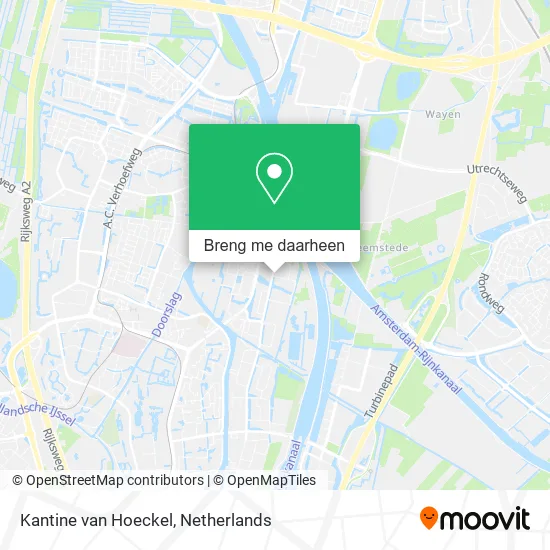 Kantine van Hoeckel kaart