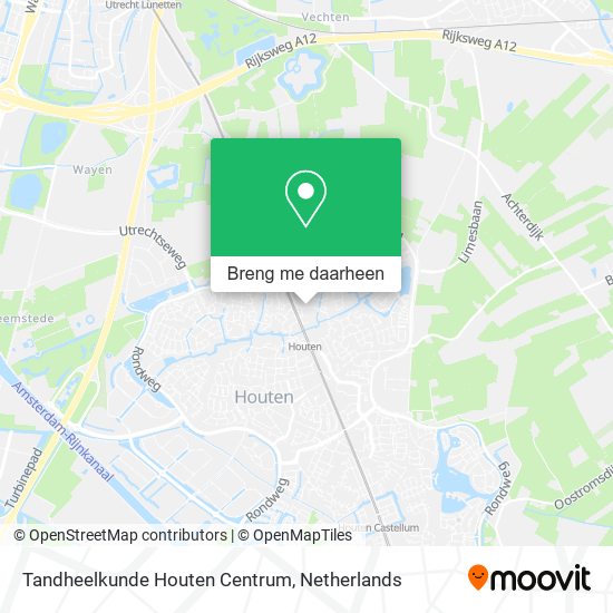 Tandheelkunde Houten Centrum kaart