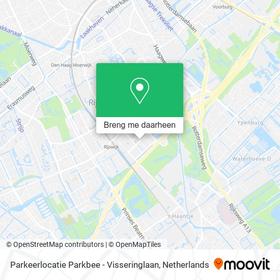 Parkeerlocatie Parkbee - Visseringlaan kaart