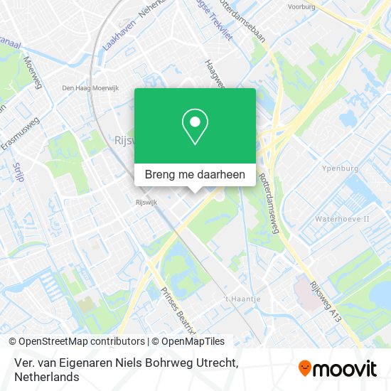 Ver. van Eigenaren Niels Bohrweg Utrecht kaart