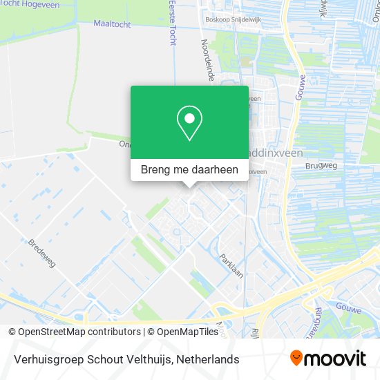 Verhuisgroep Schout Velthuijs kaart