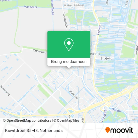 Kievitdreef 35-43 kaart