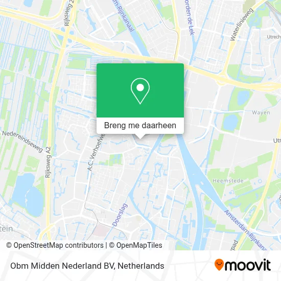 Obm Midden Nederland BV kaart